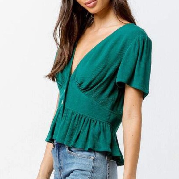 New Tillys with tag mustard beautiful yellow top. - Picture 2 of 4